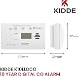 Kidde 10LLDCO Ten Year Carbon Monoxide Alarm Digital Display Sealed Battery view 3