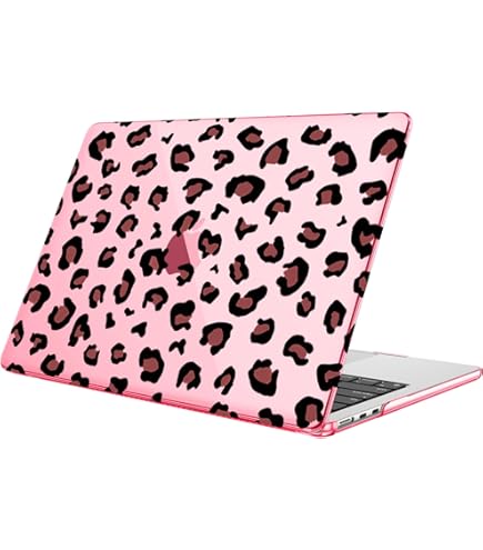 MOSISO MacBook Air 13 Case With Keyboard Cover - Cheetah Print Brown Protective Shell