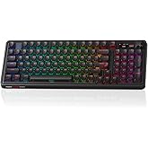 wegear Cherry x PIXIU 98 8KHz Esports Gaming Mechanical Keyboard, 8000Hz Polling, MX2A Red Switches, Tri-Mode Bluetooth/2.4G/USB-C Wired, Hot-Swap Gasket Custom Keyboard with Knob, PBT, RGB Backlit