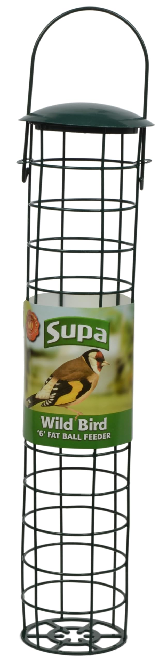 Supa 13inch Wild Bird Fat Ball Feeder, Holds 6 Standard Fat Balls