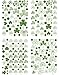 Moon Boat 102 PCS St Patrick's Day Decorations Shamrock Window Clings Clover Static Decal Stickers - Party Ornaments