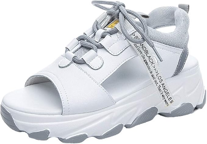 Amazon Co Jp 厚底スポーツサンダル スニーカー レディース 歩きやすい 厚底スニーカー レディース 軽量 大きいサイズ カジュアル 疲れない 防滑 おしゃれ コンフォート春夏 ウトドア ウォーキングシューズ 通勤 運動靴 通学 走れる 服 ファッション小物