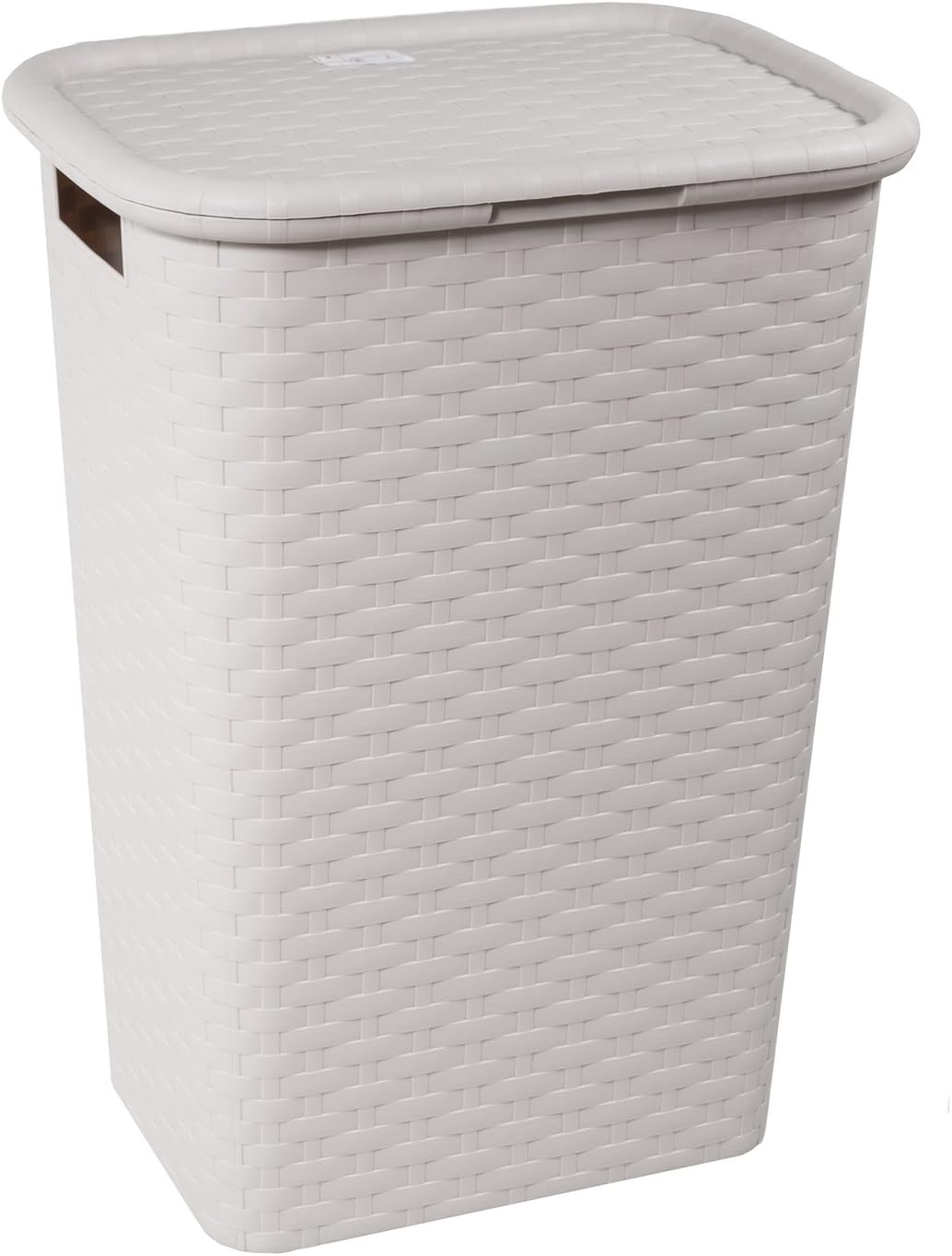 Dajar Jotta Rattan 60L Laundry Bin Cream Brown Basket (Creme)