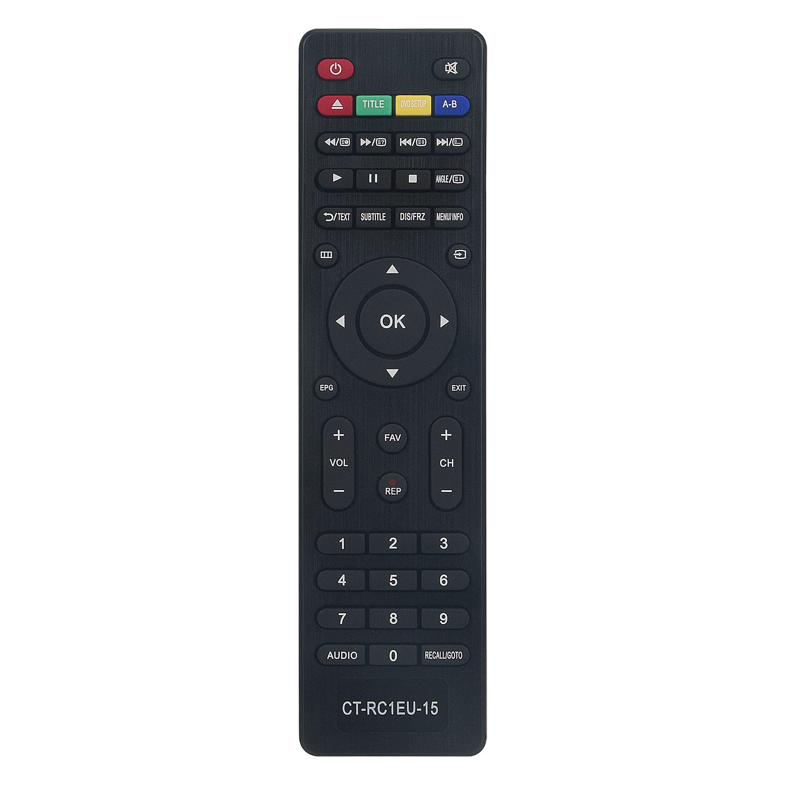 AULCMEET CT-RC1EU-15 CTRC1EU15 Replaced Remote Control Fit for Toshiba TV 32E1653DG 24E1533DG 42F1633DG