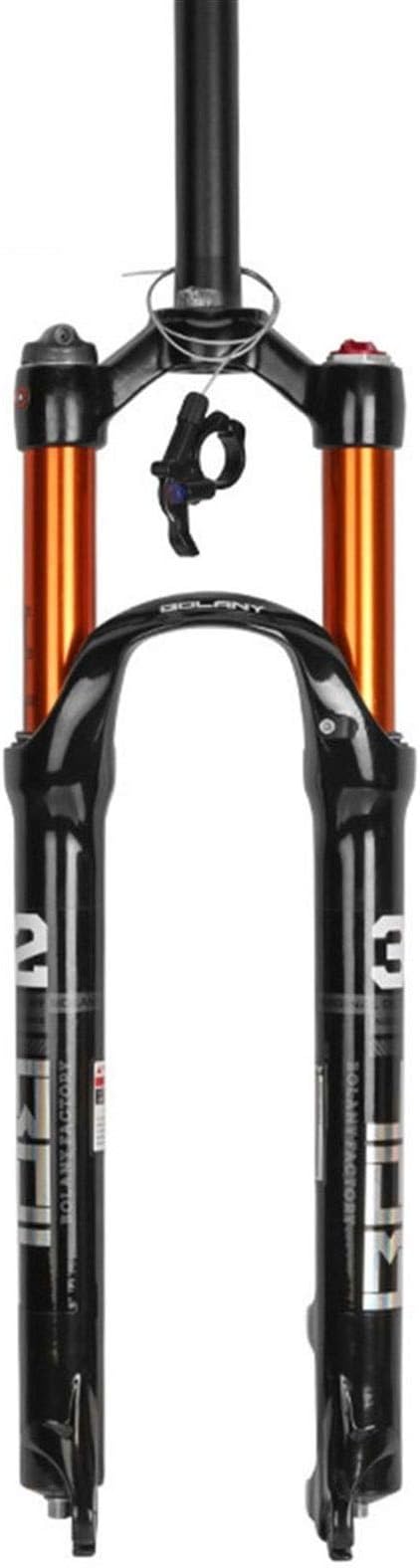 MZP Mountain Bicycle Suspension Fork Magnesium Alloy 26/27.5/29 Inch Disc/V-Brake Travel 100mm Air Pressure Shock Absorber Fork