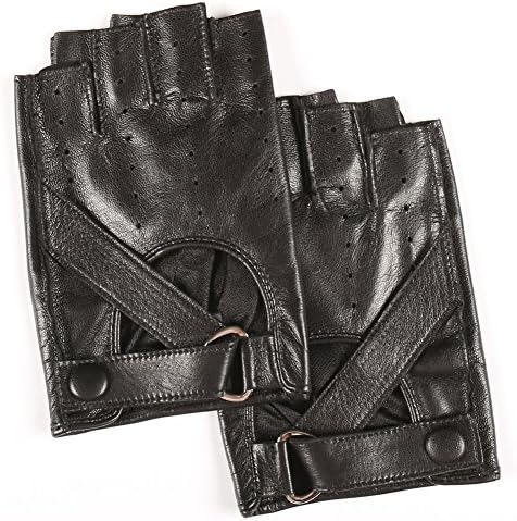Women's Fingerless Gloves Magelier Lambskin Leather Gloves, Lady Dancing Gloves Birthday Gift