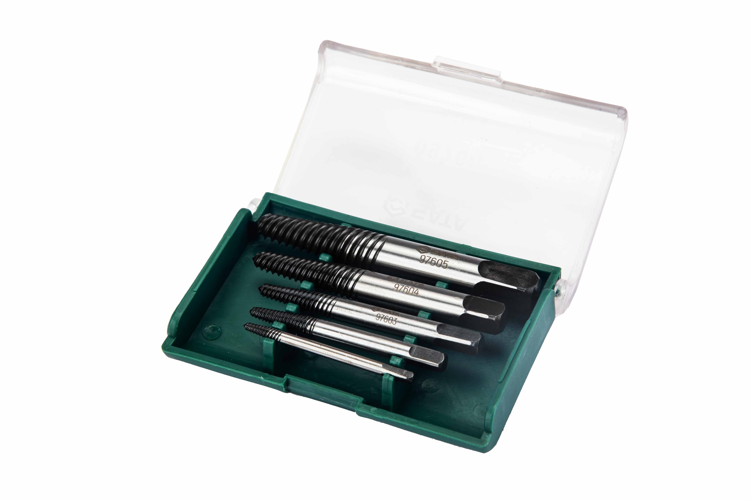 SATA ST09704SJ 5-Piece Fine Threaded Extractor Set, 2mm / 3mm / 4mm / 6.5mm / 7mm, in Storage Case