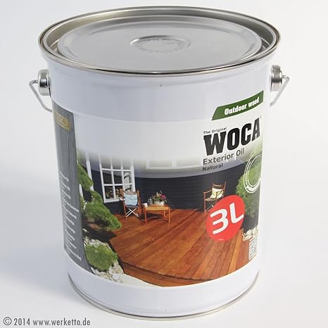 WOCA 617981A Exterior Öl, Natur 3 Liter