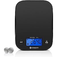Etekcity Food Kitchen Scale, Digital Weight Grams and Oz for Baking and Cooking, Large, Black