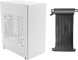 Bumdenuu A07 Mini ITX Case HTPC Chassis USB3.0 White Metal w/ Graphics Card view 2