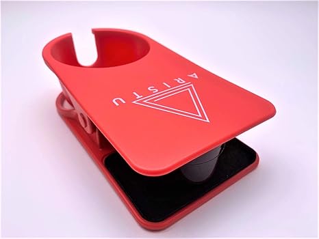 Amazon Co Jp Aristu カップホルダー デスク用 安全 ポータブル ホルダー 緑茶 コーヒーカップ ドリンクグラス 水筒 収納容器 携帯電話ホルダー 車 自宅 オフィスに取り付け可能 S レッド ホーム キッチン