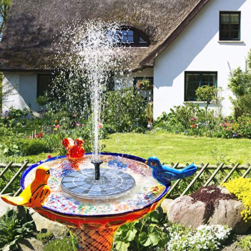 2 Hiluckey+Solar+Fountain+Standing+Garden