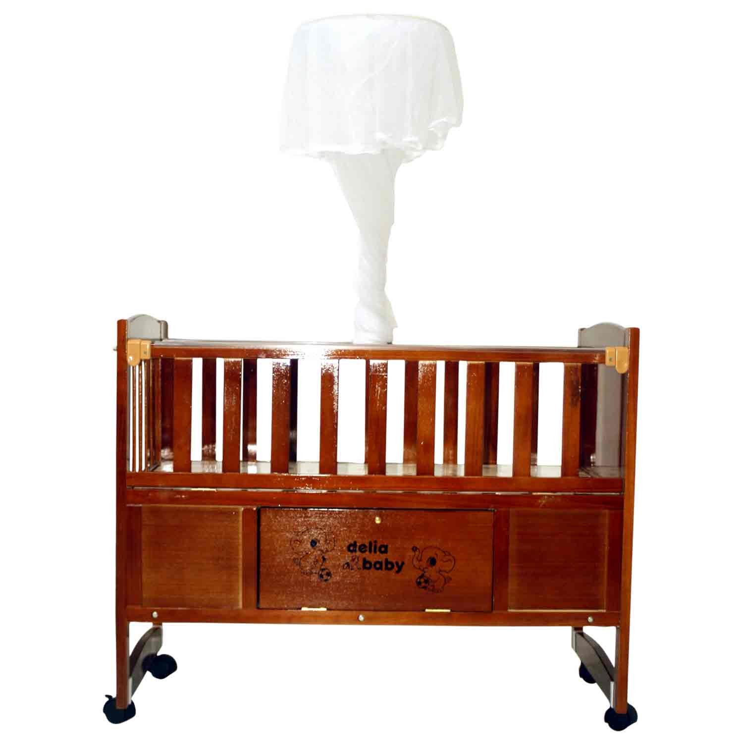 mahogany baby cot
