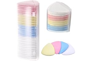 AEIMIAIDE 40pcs Triangle Tailors Chalk, SWashable Fabric Marker with Plastic Storage Box, Triangle Chalk Pencils for Tailorin