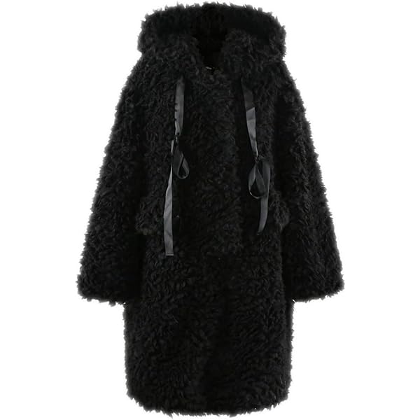 Women Winter Long Thick Warm Soft Hairy Shaggy Faux Fur Cocoon