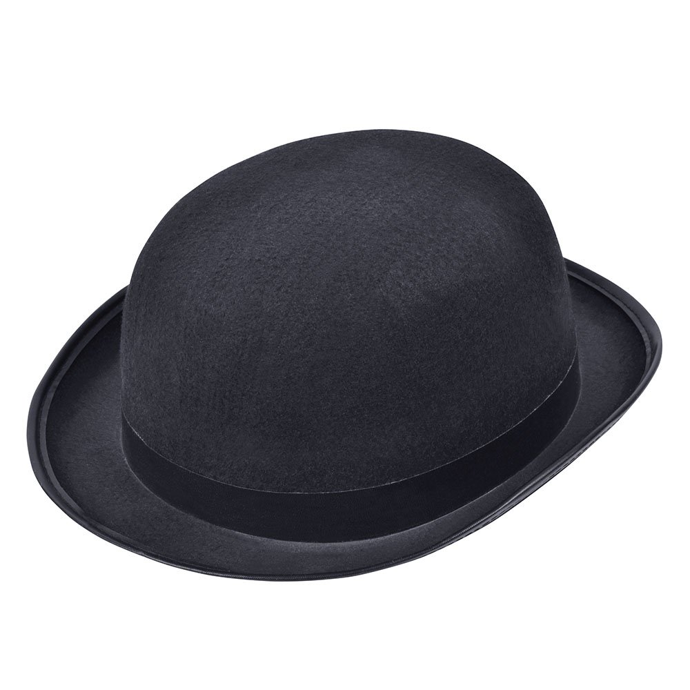 Bristol Novelty BH173 Bowler Hat black, One Size Halloween