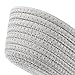 Juvale 2-Pack Knitted Cotton Storage Baskets - Perfect for Storing Small Household Items, Pens or Snacks - Grey, 8.5 x 3.4 x 5 Inches
