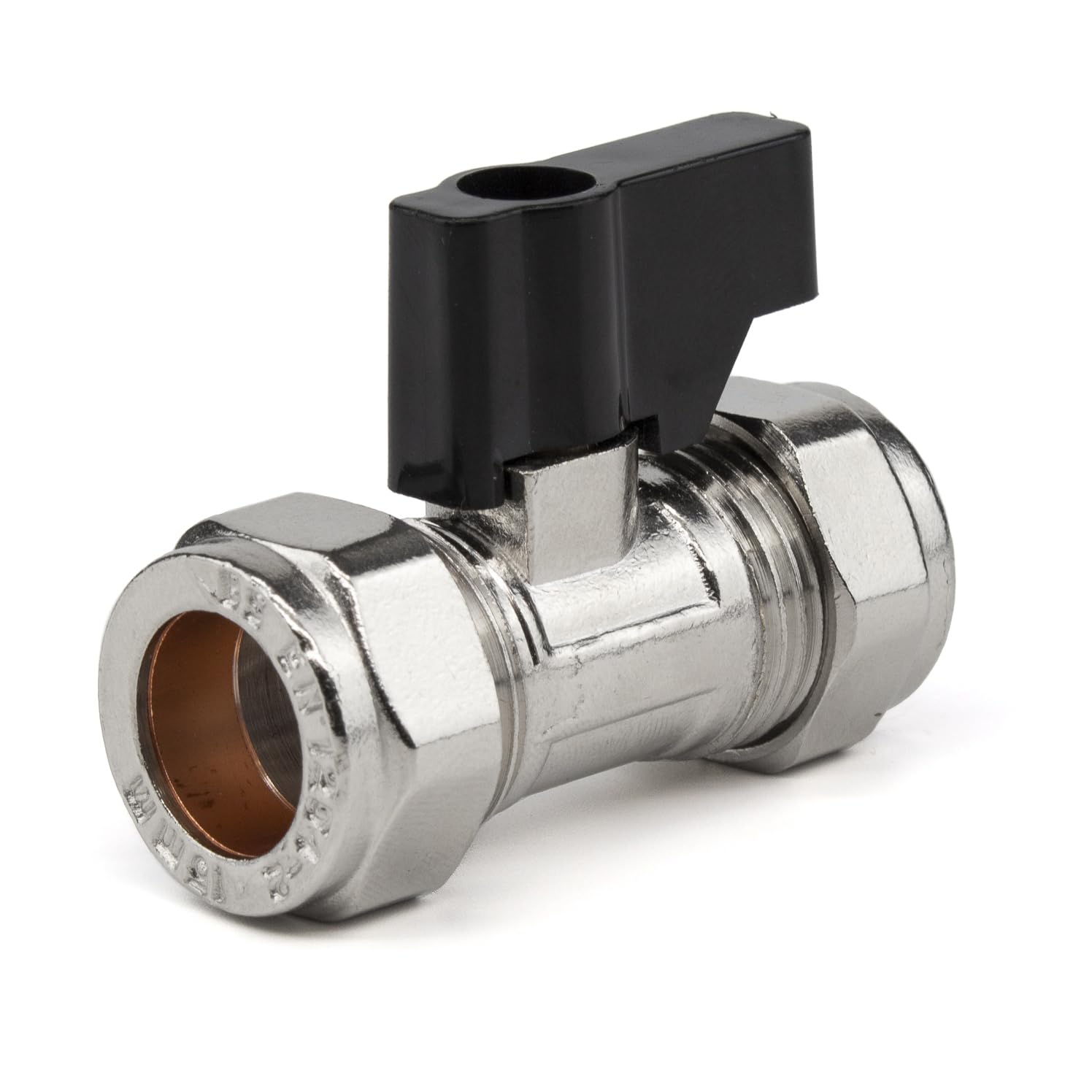 Kudos-Trading - 15mm Compression Lever Isolation Valve Heavy Duty Brass Shut Off Valve for Pipe Sealing Easy Installation & Leak-Proof Design Ideal for Plumbing Heating & Water Supply Applications