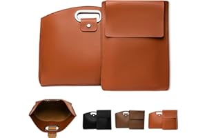 Limorence 2pcs Women'S Laptop Tote Bag Set,Waterproof Leather 14-16in 2pcs Laptop Bag for Women