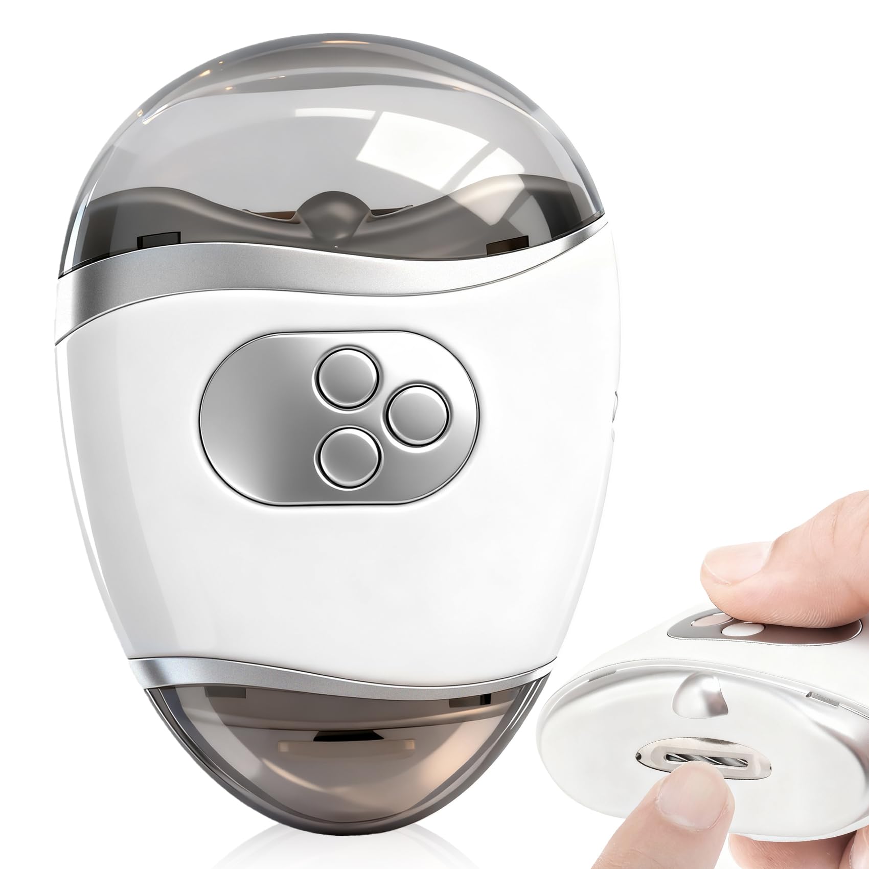 Photo 1 of 2026 New 3-in-1 Electric Nail Clipper with Polishing & LED Lamp, Nail Filing Storage, 3 Adjustable Speeds, Suitable for Elderly, Adults & Infants