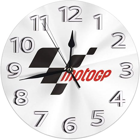 Amazon Co Jp 壁掛け時計 置き時計 Motogp Logo 丸形 時計 おしゃれ 連続秒針 静音 電波時計 部屋装飾 プレゼント 個性的 ホーム キッチン