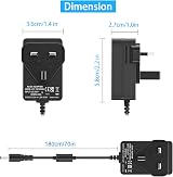 TKDY 15W 12V Power Adapter for Alexa Echo Dot Show TV Cube 5 3rd-5th Gen view 6