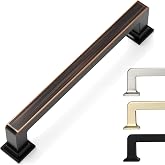 9BUILD 10 Pack 5 Inch Oil Rubbed Bronze Cabinet Pulls,Kitchen Hardware | Solid Zinc Alloy,Heavy-Duty,Screws Included,Cabinet Pulls for Dresser,Drawer,Cupboard
