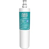 AQUA CREST 3US-PF01 Water Filter Replacement for Filtrete&reg; 3US-PS01 | Compatible with Filtrete&reg; 3US-MAX-F01H, 3US-PF01H, HF20 HF25 HF27, Manitowoc K-00337, K-00338, Delta RP78702, NSF/ANSI 42