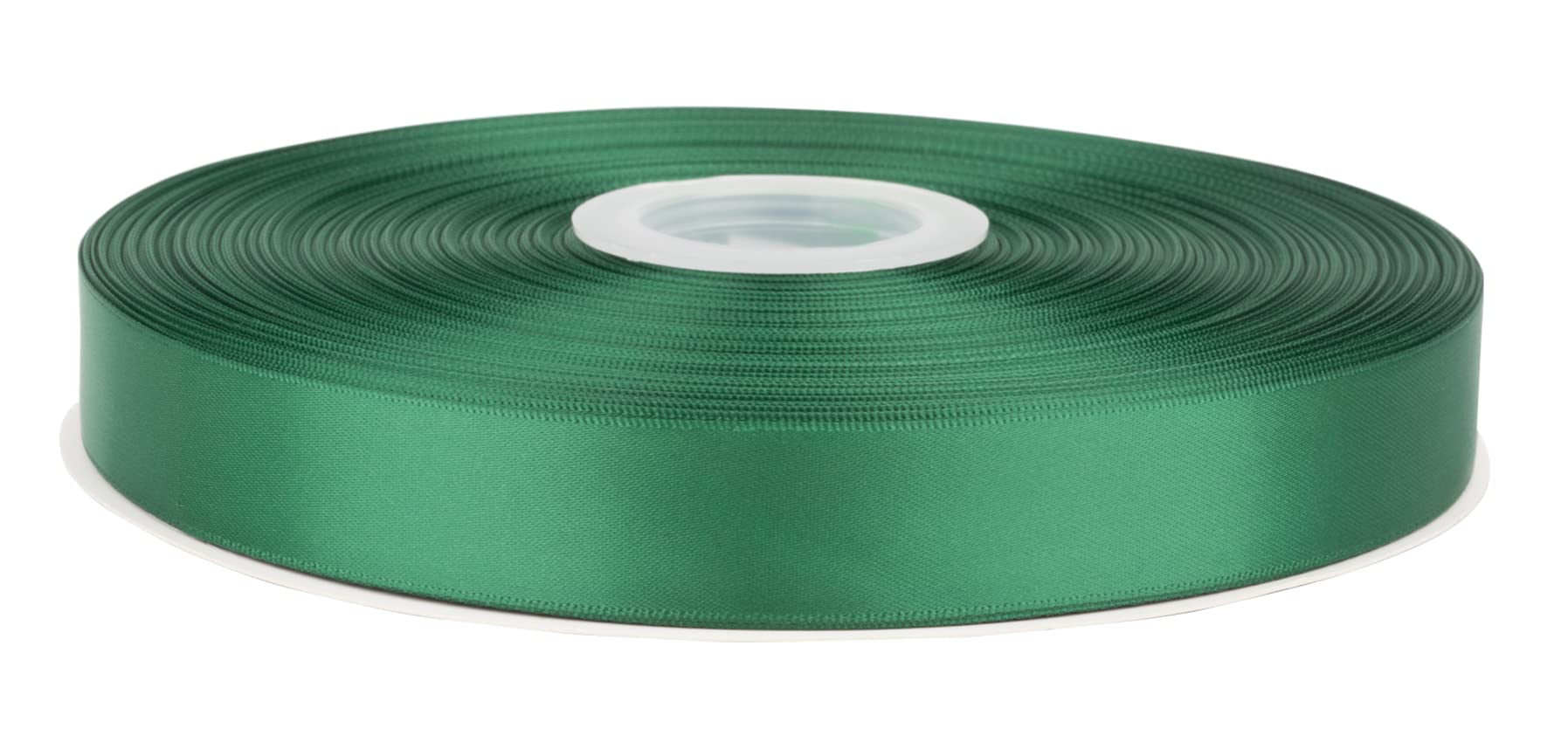 Fondersy 91 Meters Forest Green Double Faced Satin Ribbon - 22mm Width for Wedding, Gift Wrapping, Floral Arrangement and Crafts