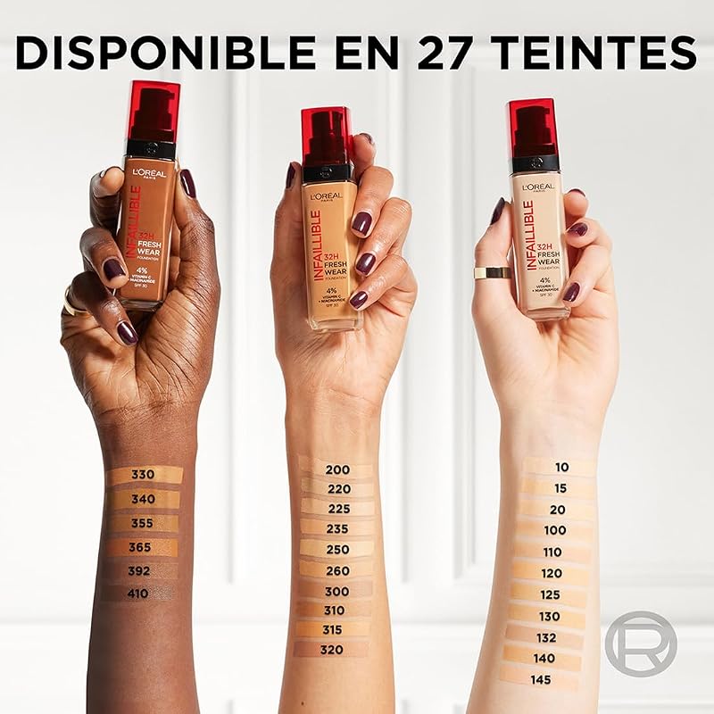L'Oréal Paris Infaillible 32h Fresh Wear Fond de Teint Fluide 220N Sable