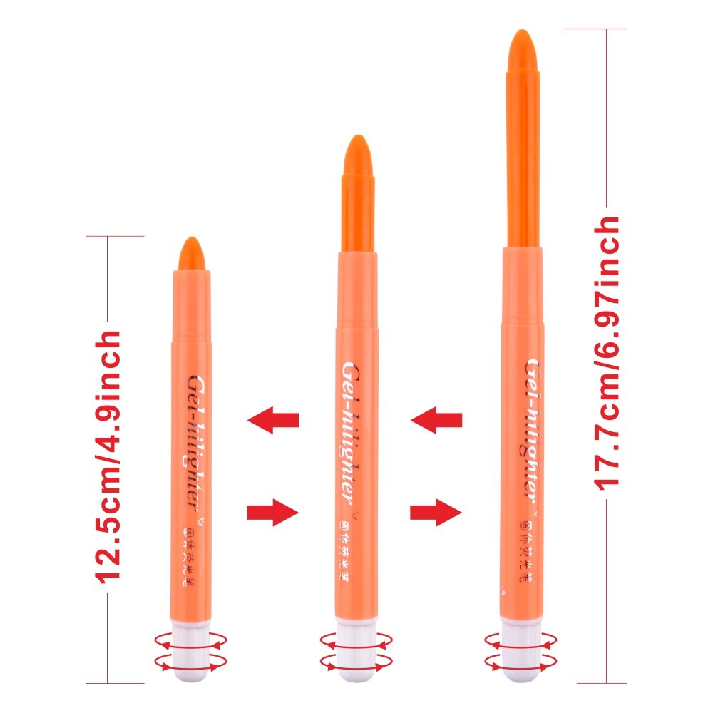 JXTZ Pack of 6 Pcs Cute Cool Novelty Candy Color Solid Jelly Highlighter Pen Office School Supplies Students Children Gift