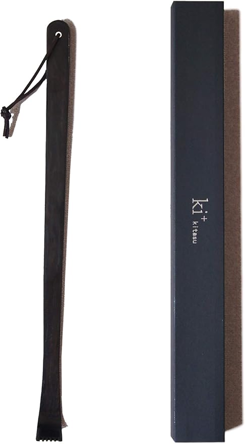 Amazon 孫の手 天然木 紫檀 高級品 一本 背中かゆみ止め 100年まごの手 黒ボックス包装 42cm ノーブランド品 マッサージ ツボ押しグッズ