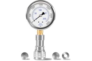 Yoursme Pressure Boost Kit for Kubota B (2016 & Older BX) Tractors - Hydraulic Pressure Adjustment Kit with Gauge & Shims