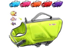 Sheripet Dog Life Jacket - Small Dog Flotation Vest with Reflective Stripes and Rescue Handle