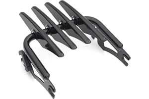 Haaifroe Detachable Stealth Two-Up Luggage Rack Fit for 2009-2024 Harley Touring Road King Road Glide Electra Glide, Black