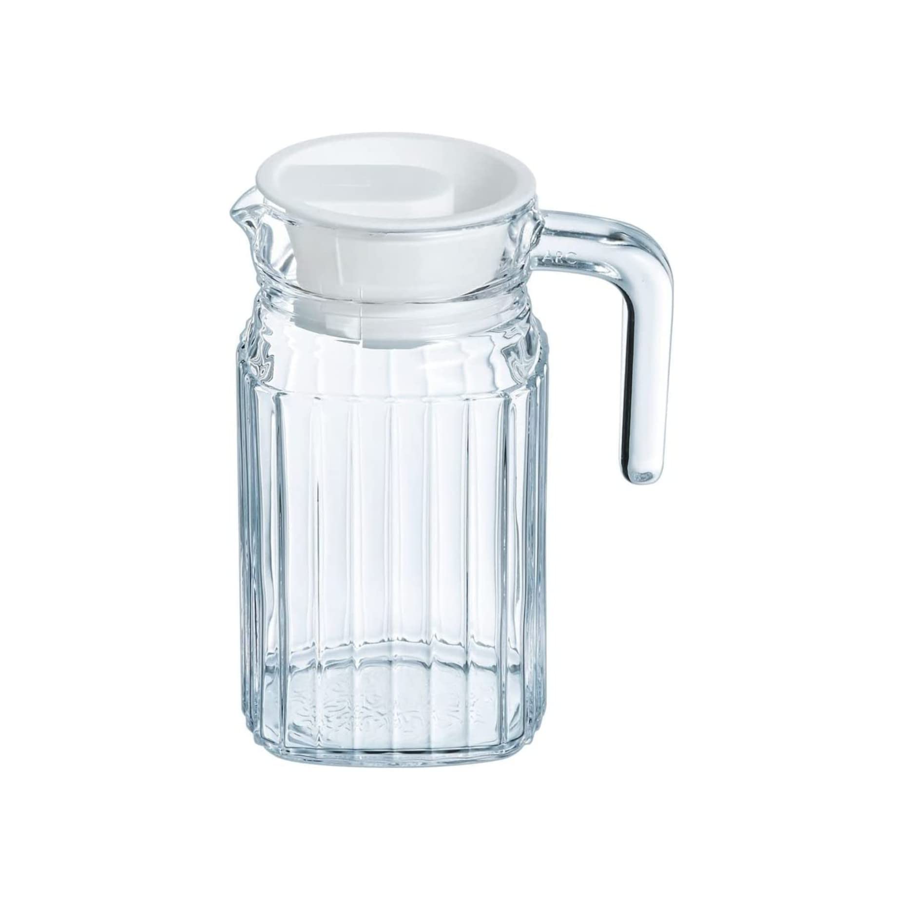 Juice Bottle Acrylic Material Transparent Striped Water Bottle Elegant Reusable Plastic Jugs for Juice Smoothies Tea Milk Kombucha Homemade Beverages