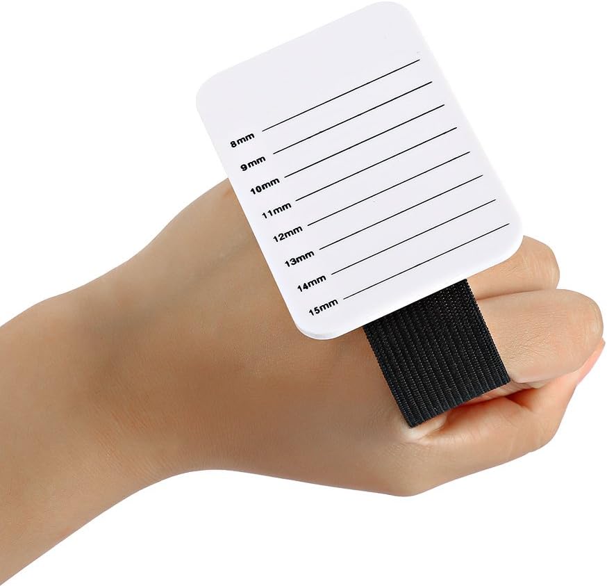 Sonew Eyelash Extension Tray Hand Plate with 8-15mm Scale for Salon DIY
