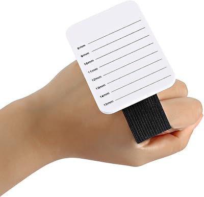 Sonew Eyelash Extension Tray Hand Plate with 8-15mm Scale for Salon DIY