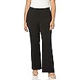 Rafaella Women's Plus Size Soft Crepe Bootcut Dress Pants with Stretch Fabric, 32.5” Inseam, Mid-rise Modern Fit