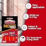 Unibond No More Nails Permanent Strips Double Sided Adhesive Tape Pack of 10 view 4