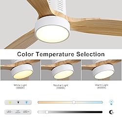 Sofucor 52 Inch Low Profile Ceiling Fans with