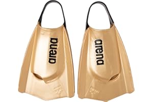 Arena Unisex Adult 50th Anniversary Powerfin Pro II Training Fins for Swimming Silicone Short Blade Open Heel Left/Right Cust