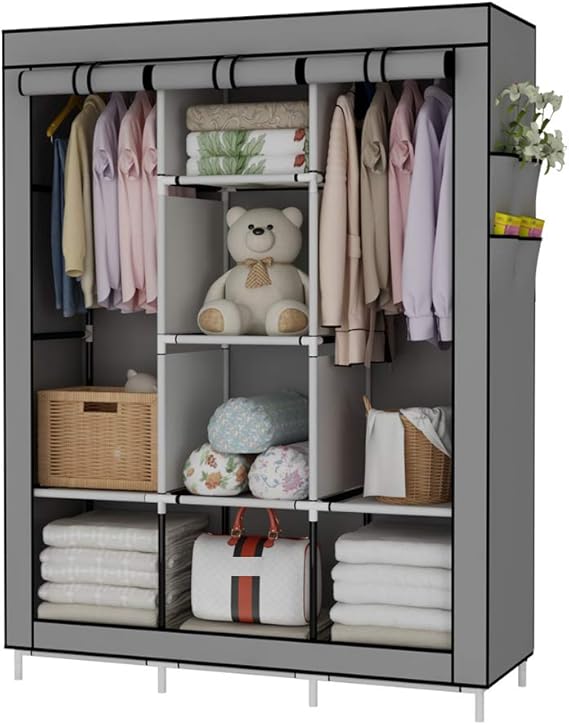UDEAR GardeRobe transportable Armoire de Rangement Penderie en Tissu