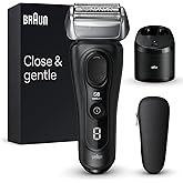 Braun Series 8 8560cc Electric Razor for Men, 4+1 Shaving Elements & Precision Long Hair Trimmer, 5in1 SmartCare Center, Clos