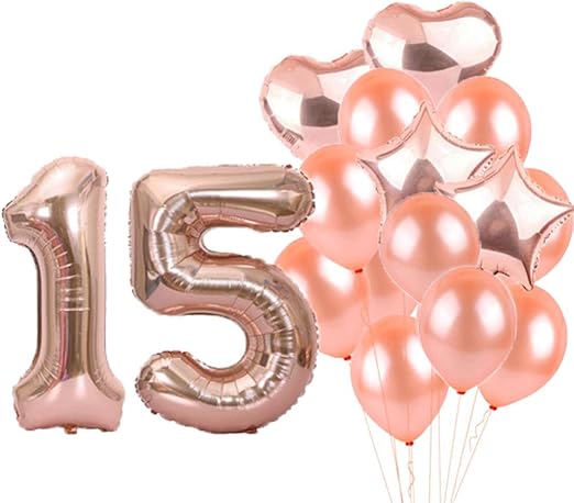 Amazon Com 15th Birthday Decorations Party Supplies 15th Birthday