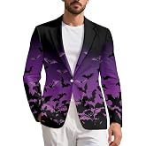 Yewattles Mens Blazers Slim Fit Business Casual Men Suit Sport Coat One Button Travel Blazer Lightweight Suit Jacket