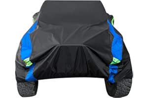 Avecrew for Jeep Wrangler Cover Waterproof 4 Door, All Weather for Jeep Rain Cover for Automobiles, Outdoor Full Exterior for Jeep Covers Fits JK JL TJ YJ CJ
