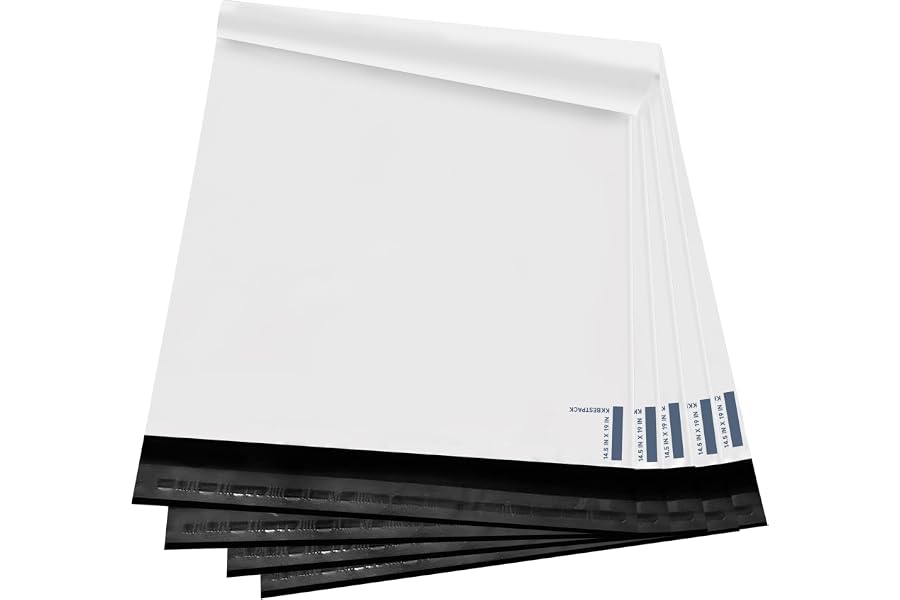 KKBESTPACK 14.5x19 Poly Mailers Shipping Envelope Self Sealing Bags (Pack of 100)