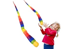 Rainbow Tail Ball - Soft Sports Play Comet Balls | Interactive Throw and Catch Toys for Home School Beach Camping