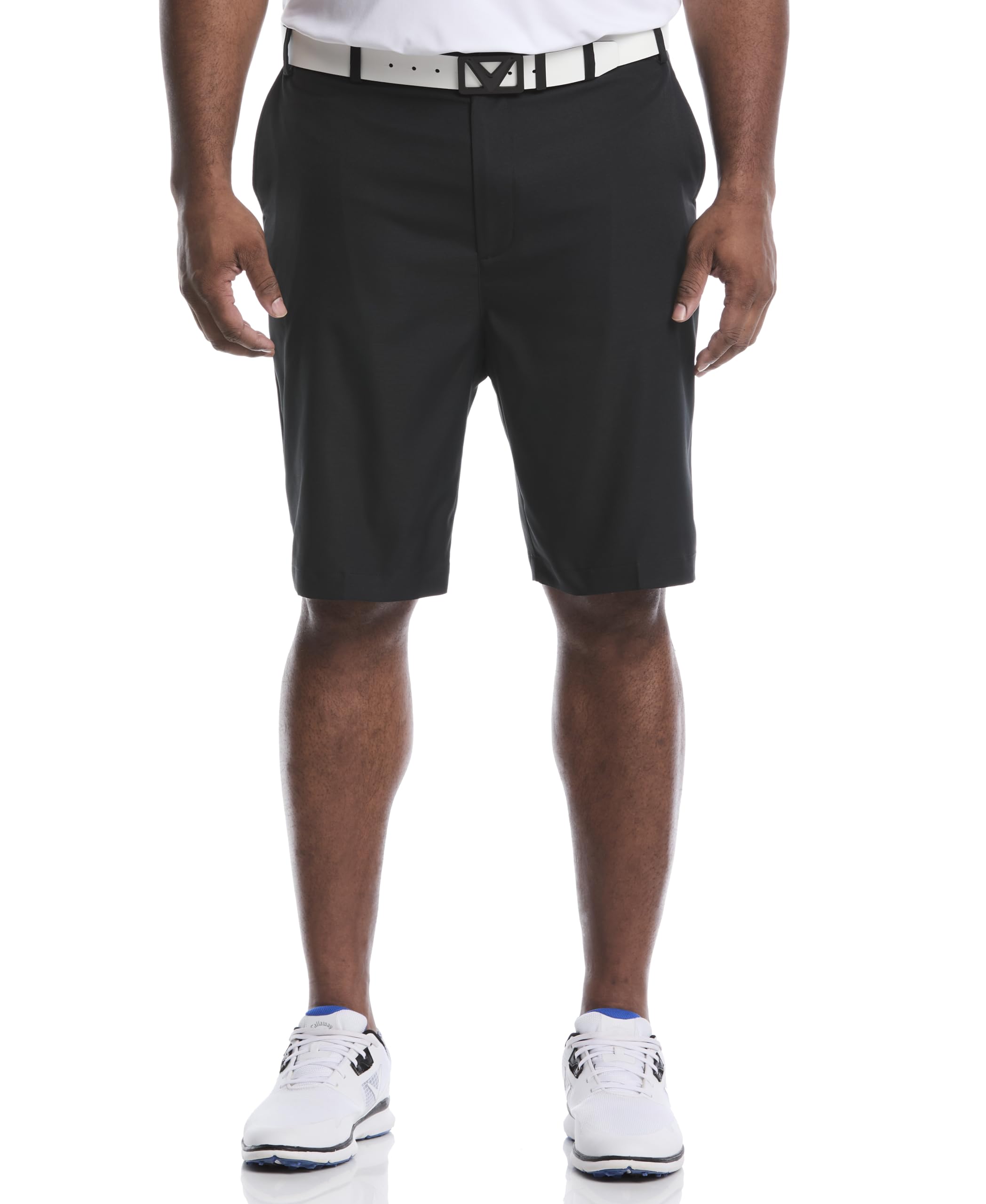 Callaway Men's Pro Spin 3.0 Performance 10" Golf Shorts with Active Waistband (Size 30-44 Big & Tall), Caviar, 30 Image Callaway Men's Pro Spin 3.0 Performance 10" Golf Shorts with Active Waistband (Size 30-44 Big & Tall), Caviar, 30 Image